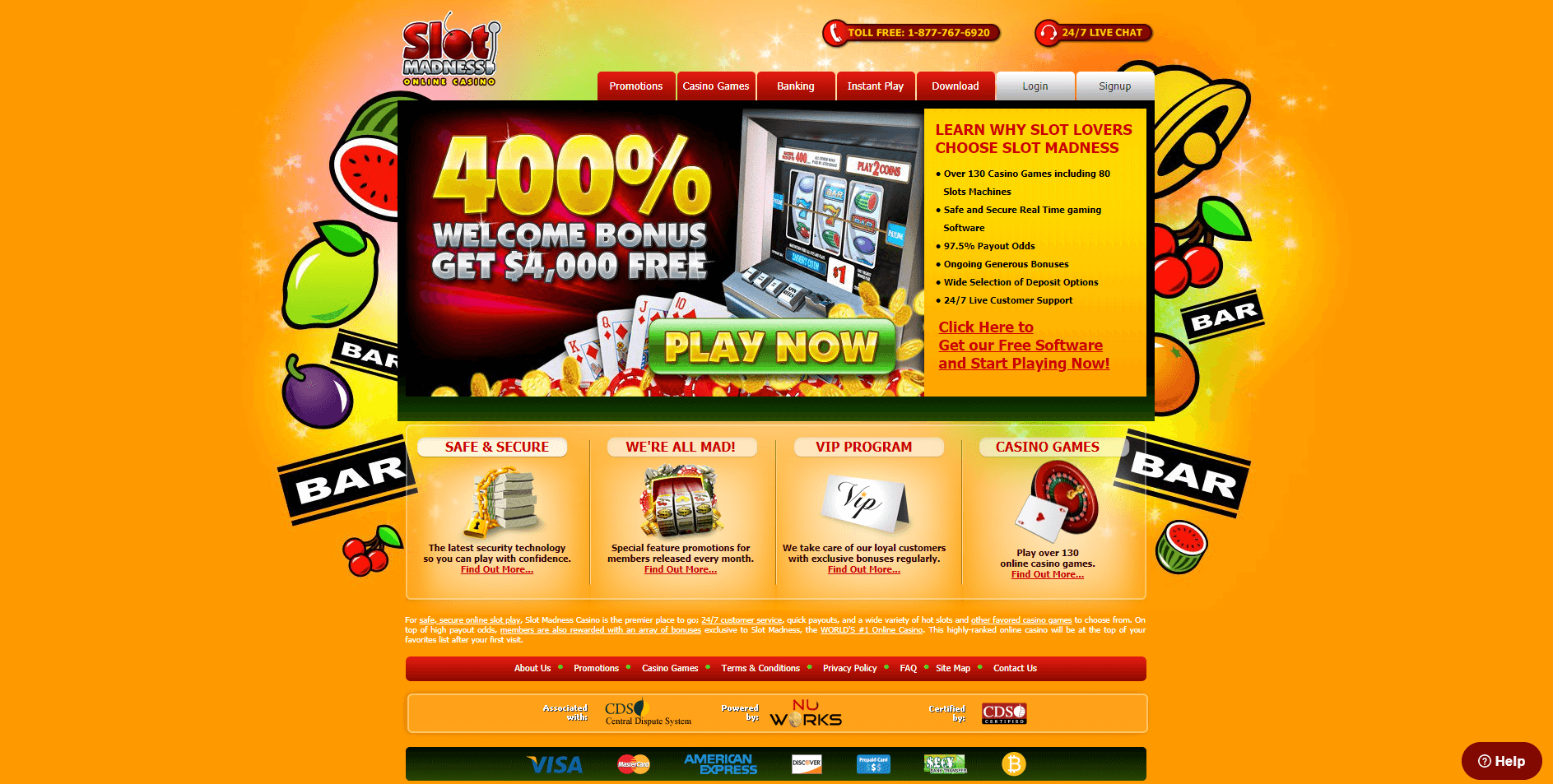 Slot Madness Casino No Deposit Bonus Codes